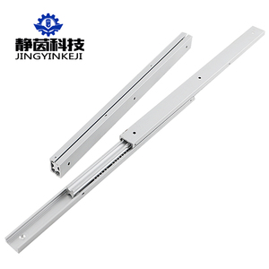 Công nghiệp nhôm hợp kim Đường Sắt sar2 ba phần hai chiều bi trượt đường sắt 20mm chiều rộng thay thế tiêu chuẩn Ngăn kéo trượt đường sắt - Product Image 1