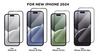 Protection d'écran en verre trempé 3D Vmax HD pleine couverture dureté 9H pour iPhone 17 16 15 14 13 12 18 Pro Max