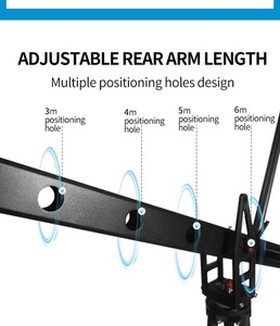 Jianmei XF-64 3M-6M professionale pellicola leggera ripresa videocamera gru braccio Jimmy braccio braccio ha migliorato la flessibilità di ripresa - Product Image 6