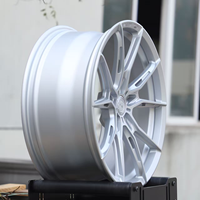 Jantes forgées Alpha, finition argent brossé, monobloc 10 branches fines, 5x112 pour Mercedes Classe C Audi A5