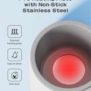 Chauffe-<span class=keywords><strong>lait</strong></span> à température constante pour bouteille unique Dispositif <span class=keywords><strong>de</strong></span> chauffage et <span class=keywords><strong>de</strong></span> réchauffement rapide du <span class=keywords><strong>lait</strong></span> anti-séchage - Product Image 4