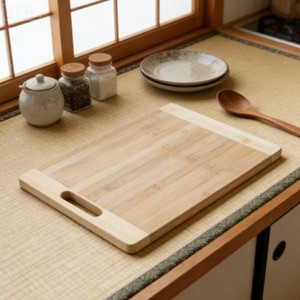 Planche à découper en bambou Jiahe 25,2x16,3x0,8cm, bloc de découpe pour la préparation des aliments - Product Image 4
