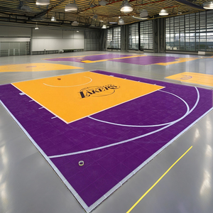 20 feet x 25 feet DIY ngoài trời sân sau sân bóng rổ mặt đất lĩnh vực thể thao gạch mẫu miễn phí - Product Image 5