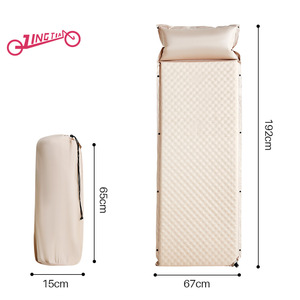 Inflatable Air <b>Mattress</b> Rectangle Automatic Inflating <b>Foldable</b> Waterproof Lightweight Camping Mat for Outdoor Use Home Travel - Product Image 3