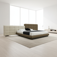 Ensemble de meubles de chambre à coucher modernes et luxueux en vente en gros Lit double King Size à cadre en bois Lit Queen King Size