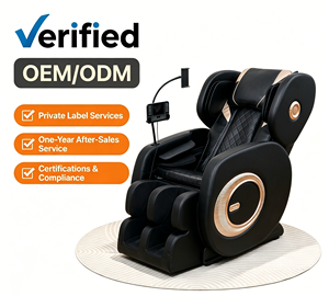 Fauteuil de massage Shiatsu chauffant à gravité zéro 3D E1 noir OEM ODM en cuir PU pliable <span class=keywords><strong>pour</strong></span> la maison, <span class=keywords><strong>le</strong></span> bureau, vente en gros - Product Image 1