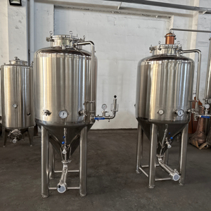 Cuve de Fermentation en Acier Inoxydable SS304/316 500L Certifiée CE pour Bière, Vin et Bioéthanol / Fermenteur Industriel - Product Image 1