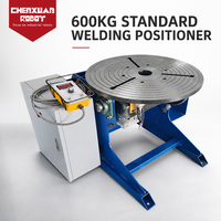 Positionneur de soudage industriel 600 kg, table rotative à engrenages, plateau tournant robotisé pour soudage automatique de coutures circulaires
