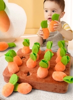 Offre Spéciale bébé Puzzle jouets d'apprentissage précoce tirant jeu de carottes aide pédagogique cerveau et mains pour enfants jouet en peluche