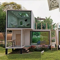 Maison conteneur préfabriquée, maison conteneur modulaire détachable avec un design moderne et respirant pour véranda écologique