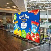 Pantalla LED P1.25 de Doble Cara y Triple Plegado para Exhibición de Pósteres, SDK, Video Wall Interior para Aeropuertos, Tiendas Minoristas, Educación y Publicidad