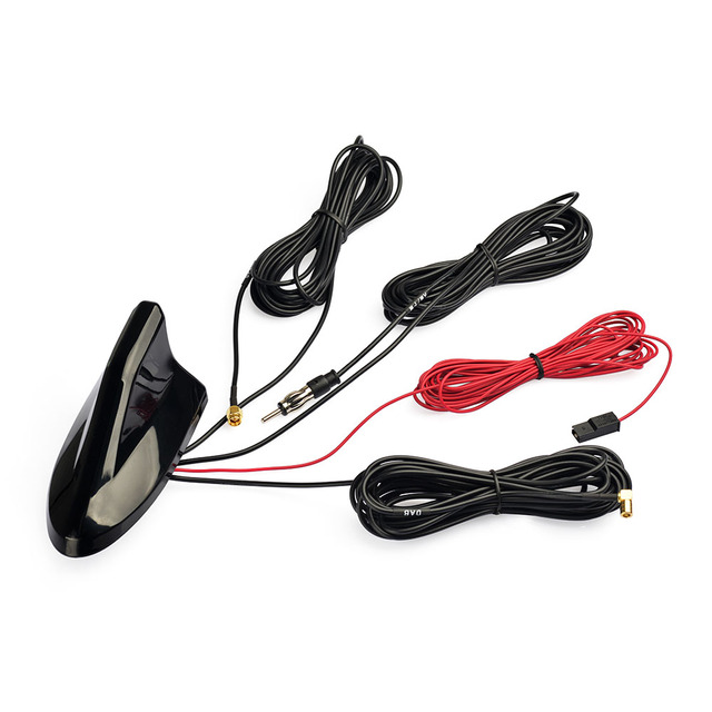 Superbat Universal Amplifier Shark Fin AM FM GPS Radio Antenna Roof Mount DAB Car Antenna