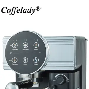 Espresso Koffiezetapparaat Rvs Koffiemachine Met Melktank Thuis Gebruikte Cappuccino Machine Latte Koffiezetapparaat