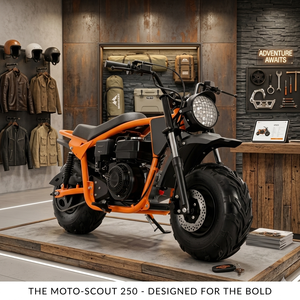 Motocicleta Todoterreno de 200cc a Gasolina, Mini Moto con Llantas Anchas para Adultos, Motor de 4 Tiempos, Pit Bike Resistente, Velocidad Máxima <40km/h - Product Image 5