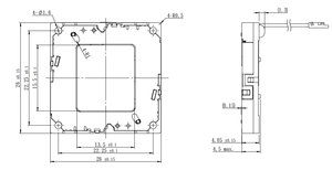 Solenoid Driven 26 Mét loại cửa sổ tự động nhiệt màn trập cho IR máy ảnh, hồng ngoại Night Vision NUC cửa chớp - Product Image 3
