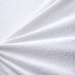 Hypoallergenic Full Size Mattress Cover Soft Breathable Bamboo Cotton Terry Waterproof Mattress Protector