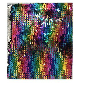 Lentejuelas De Doble Cara 5MM Double Sided Embroidery Sparkle Sequin Fabrics 100% <strong>Polyester</strong> <strong>Mesh</strong> Sequin Fabrics <strong>E</strong> Costume Fabric - Product Image 5