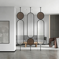 Cloison en acier inoxydable décorative sur mesure, écran en verre Changhong, séparateur de pièce pour hall d'hôtel