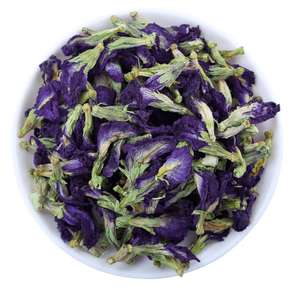 Flores de guisante de mariposa pura natural para alimentos o bebidas Polvo de té de flor de clítoris Polvo de Matcha de color azul - Product Image 6