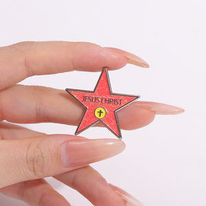 Jésus m'aime épingles en émail Philippiens Bible christianisme Religion croyants vivent pour toujours croix broche revers Badge foi bijoux - Product Image 1