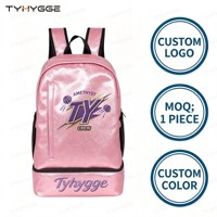 Mochila Escolar de Moda Veraniega para Mujer, Estilo Estudiantil, con Logotipo Personalizado, Gran Capacidad, Brillante, Impermeable, con Compartimento para Zapatos