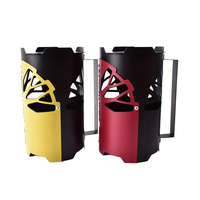 Cache-vent moderne pour chicha en fer, durable, noir et argenté, protection pour charbon, accessoires de fumée pour chicha, modèle droit