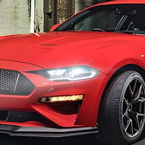 Para <span class=keywords><strong>Ford</strong></span> <span class=keywords><strong>Mustang</strong></span> 2018-2023 LED Auto faros montaje dinámico intermitente proyector lente lámparas delanteras actualización 6500K nuevo Coche - Product Image 5