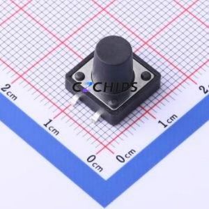 GT-TC149A-H110-L1 Tactile <b>Switch</b> SMD-4P,12x12mm <b>Switch</b> Single Pole Single Throw Round Button 1.6N Vertical Mount - Product Image 1