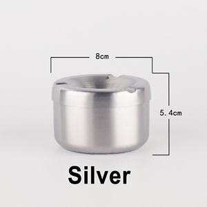 New Design Stainless Steel Ash Tray Car Smoking Accessories Custom Smokeless Easy to Clean <strong>Pocket</strong> <strong>Ashtray</strong> with Lid - Product Image 4