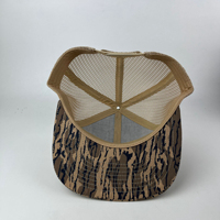 Casquette de baseball OEM Richardson Camo vierge à 7 panneaux en maille, unisexe, style streetwear, respirante, réglable, pour l'extérieur, avec logo personnalisé
