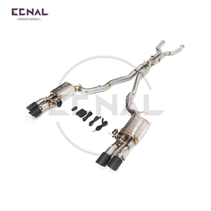 Ecnal para 2003-2009 BMW E60 <span class=keywords><strong>E61</strong></span> <span class=keywords><strong>M5</strong></span> 5.0L 304 sistema de escape con válvula deportiva de acero inoxidable peso ligero - Product Image 2