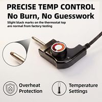Plaque de cuisson électrique Teppanyaki 30 pouces 1400W, surface antiadhésive, contrôle intelligent de la température, nettoyage facile, garantie 1 an