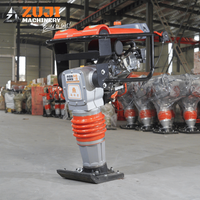 Compacteur à piston ZUJI HCD125, moteur essence/diesel/électrique 5,5 CV, 125 kg, 220 V/380 V, équipement de compactage du sol et de construction routière