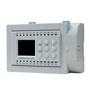 Huaqingjun controlador plc 12-em 12-saída relé com wi-fi telefone controlador plc para alarme