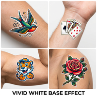 Créez vos propres autocollants de tatouage écologiques autocollants, papier vierge imprimable pour événements, festivals, impression offset temporaire
