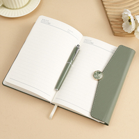 Carnet de notes professionnel A5 en cuir PU pour homme, personnalisable avec logo, coffret cadeau haut de gamme, reliure à feuilles mobiles, papeterie artisanale