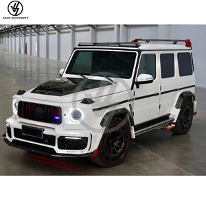 Kit de Carrocería Estilo R para Auto de Carreras W463 G500 G63, Nuevo, PP+Carbono Seco, Acabado Brillante, Tejido Twill, Envasado al Vacío, Parachoques Delanteros/Traseros para G 1993-2018 - Product Image 4