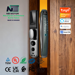 <span class=keywords><strong>NB</strong></span> Moteur Tuya WiFi Reconnaissance faciale Serrure de porte Poignée intelligente Accès sans clé Contrôle APP Design moderne pour hôtels appartements - Product Image 1