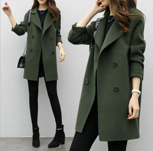 Nuovo Modo di Disegno di Autunno <span class=keywords><strong>Trench</strong></span> Coat Coreano Delle Donne di Inverno Lungo Doppio Petto <span class=keywords><strong>Giacca</strong></span> - Product Image 6