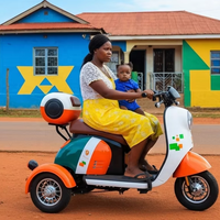 Vente en gros de tricycles électriques 500w 48v, siège pliable, tricycle avec boîte de rangement arrière, tricycle électrique à trois roues pour personnes âgées, pour adultes