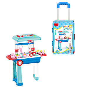 <span class=keywords><strong>Bebé</strong></span> juguete niño juguete 2 en 1 Juguete plástico maleta niños fingir jugar al doctor conjunto - Product Image 4