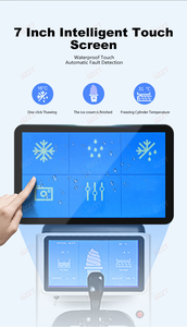 18l/h Mini Size 7Inch Big Touch Screen Table Less Noise Single Flavor Soft <b>Ice</b> <b>Machine</b> for Bar Restaurant Beverage Shops IT-SICM - Product Image 1