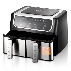 Freidora de Aire de Doble Cámara Estándar Europeo con Gran Capacidad de 12L, Doble Recipiente, Doble Cesta y Pantalla Táctil Inteligente - Product Image 5