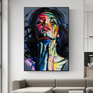 Street Graffiti Canvas Prints Pop Art Girls African Woman Watercolor Portrait abstract art canvas Painting