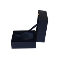 Bandeja de inserción de papel de cartón rígido, elegante laminación mate en relieve, Perfume, copa de vino, caja de vela, embalaje para fragancia