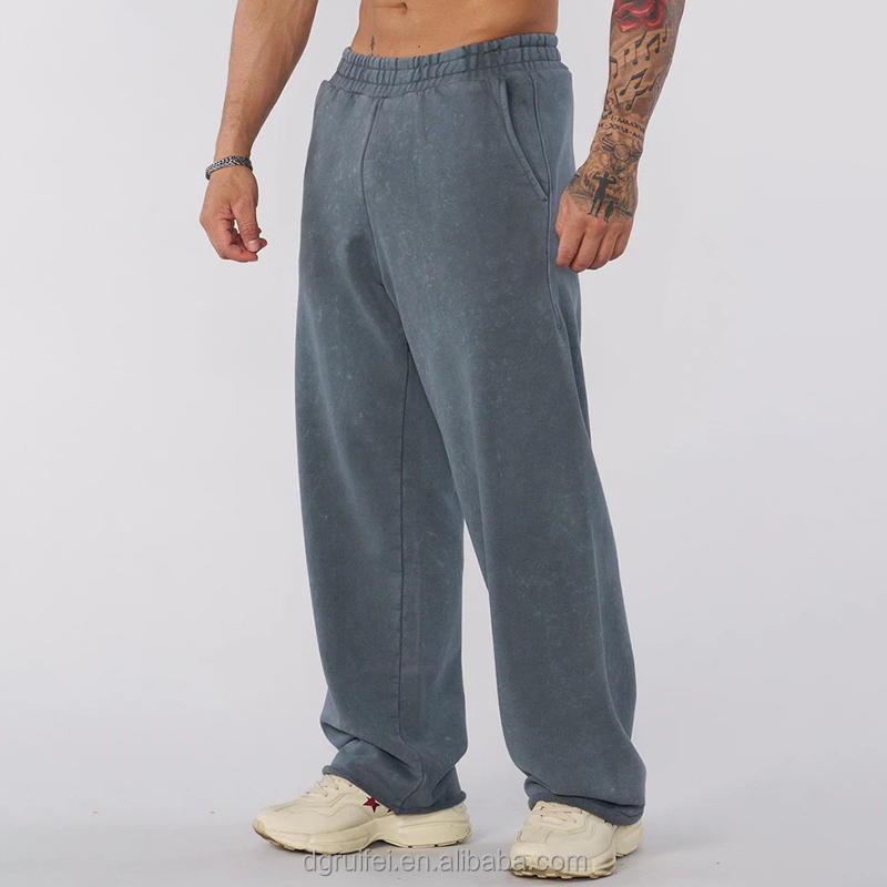 Cotton Heavyweight Oversized Washed Pants