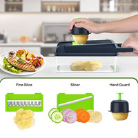TOALLWIN Nieuw Product Keuken Gadgets Multifunctionele Voedselhakker Ui Mandoline Snijder Groentesnijder Handmatig 12 in 1 Groentehakker