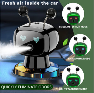 Nouveauté 2026 : Ornement de <span class=keywords><strong>voiture</strong></span> robot IA USB, diffuseur d'arômes et purificateur d'air électrique pour tableau de bord, accessoires automobiles - Product Image 5