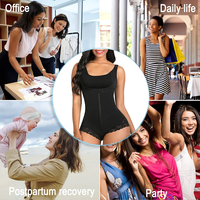 SHAPERX Body sculptant colombien pour femme, body post-partum, contrôle du ventre, ceinture amincissante, maintien ferme, respirant, rehausseur de fesses