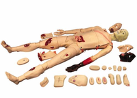 Mannequin d'entraînement médical pour la réanimation cardio-pulmonaire et les premiers secours en soins infirmiers en cas de traumatisme, avec fonction de bandage, certifié CE/ISO